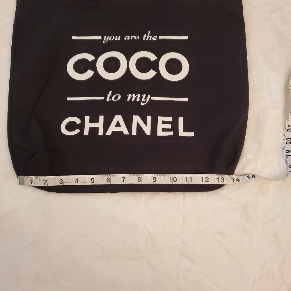 NEW! YOU ARE THE CoCo TO MY... TOTE FABULOUS, CHIC, SEXY COTTON TOTE BAG - Picture 12 of 14